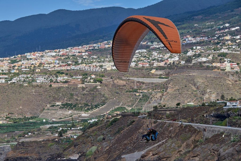 paragliding, fly, wind, sports, air, couple, liberty, risk